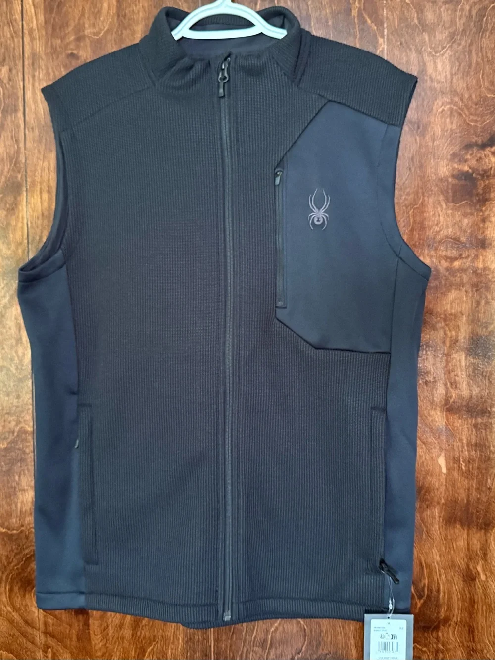 Spyder Bandit‎ Vest Men’s Medium Black Performance Fleece Full Zip NWT
